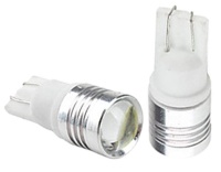 Светодиод 12V5W без цоколя БЕЛЫЙ линза 3 SMD