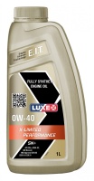 Масло LUXE X-Limited Perfomance 0W40 SN+ синт. 1л М+