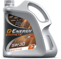 Масло G-ENERGY Active 5W30 Api SL/SF Asea А3В4 синт.4л.