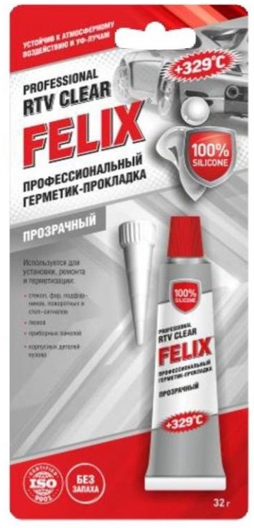 Герметик прокладка FELIX 85г прозрачный